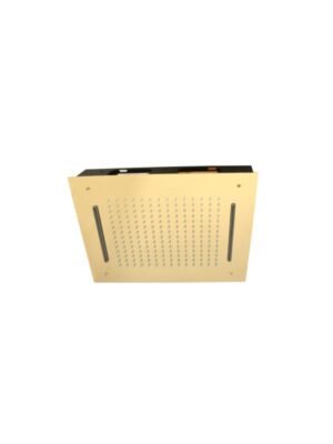 16x16 Ceiling Shower in French Gold Mirror