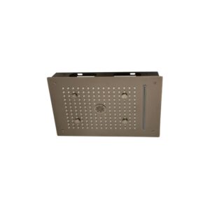 16x12 Four Function Brush Gun Gray Ceiling Shower