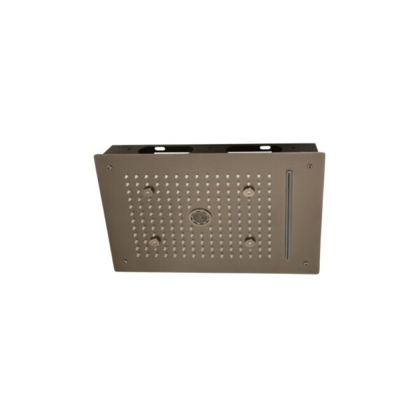 16x12 Four Function Brush Gun Gray Ceiling Shower