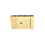 16x12 Four Function French Gold Mirror Finish Ceiling Shower