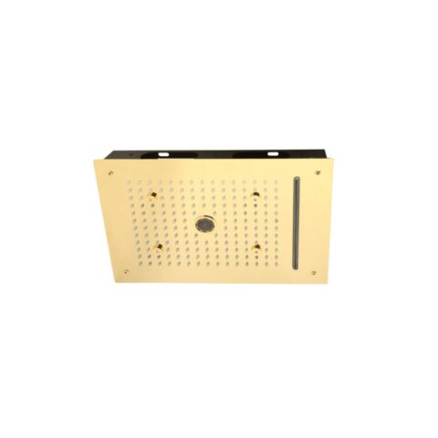 16x12 Four Function French Gold Mirror Finish Ceiling Shower