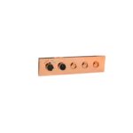 Rose Gold Thermostatic Diverter Three Function Round Click