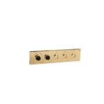 French Gold Thermostatic Diverter Three Function Round Click