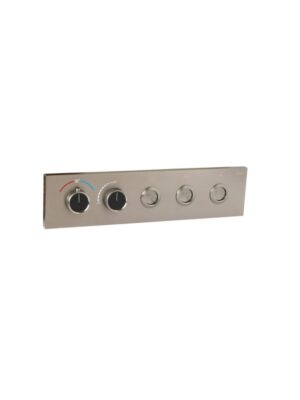 Gunmetal Gray Thermostatic Diverter – Three Function Round Click
