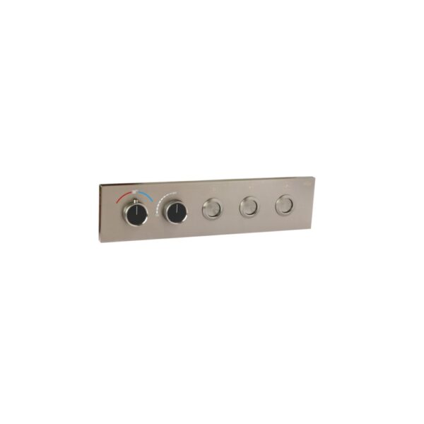 Gunmetal Gray Thermostatic Diverter – Three Function Round Click