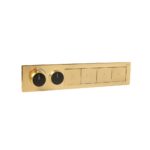 Brushed Gold Thermostatic Diverter – Four Function Square Click