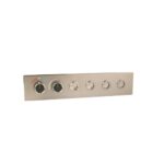 Gunmetal Gray Thermostatic Diverter Four Function Round Click