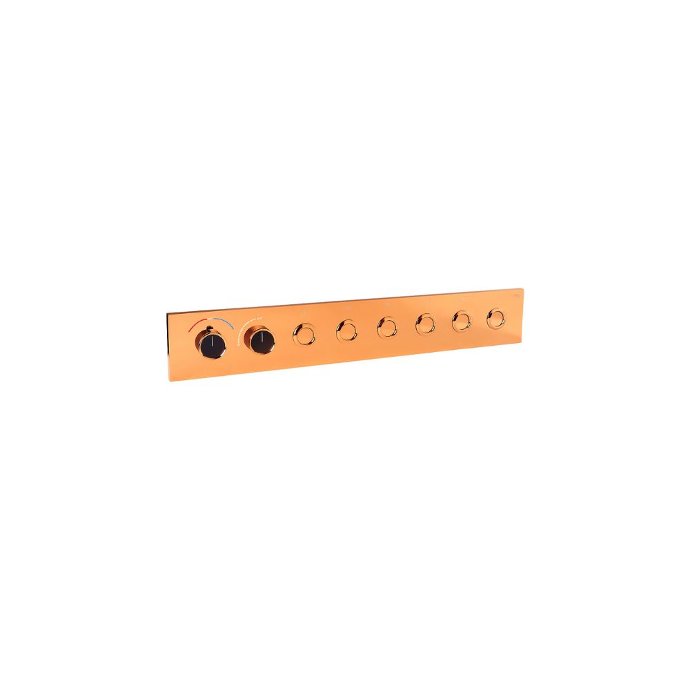 Rose Gold Thermostatic Diverter Six Function Round Click - Image 3