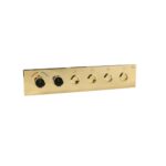 French Gold Thermostatic Diverter – Four Function Square Click