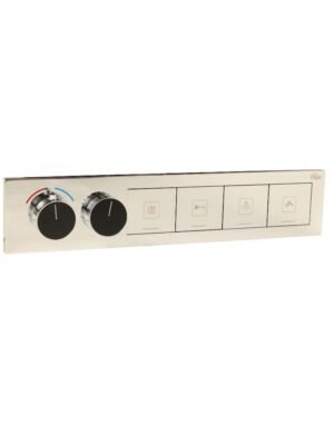 Chrome Thermostatic Diverter – Four Function Square Click