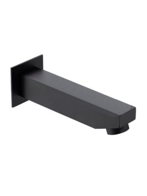 Matte Black Plain Bath Spout