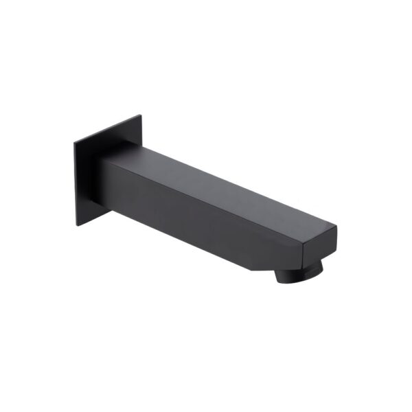 Matte Black Plain Bath Spout