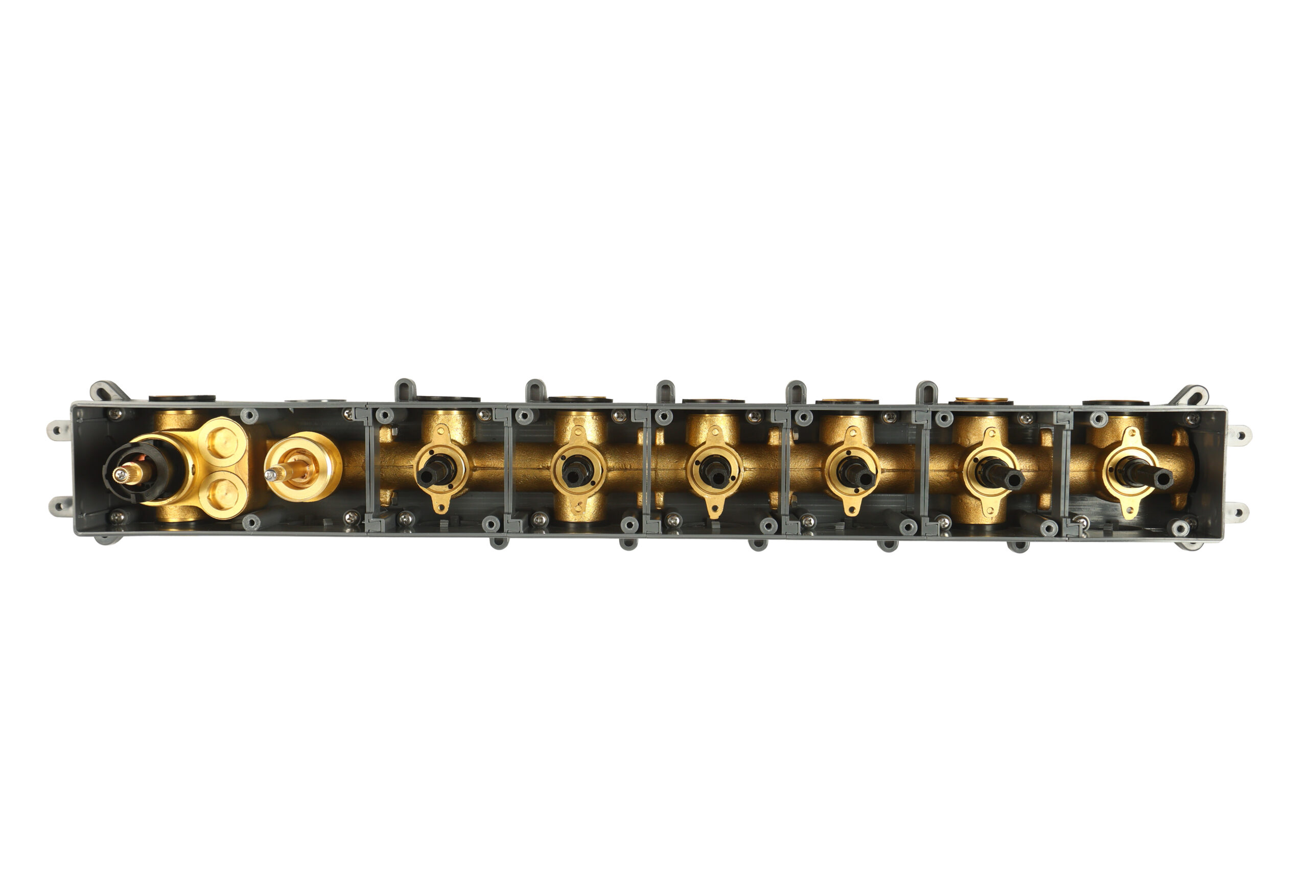 Rose Gold Thermostatic Diverter – Six Function Round Click - Image 2